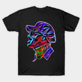 Stevie Wonder Colorful Pop Art Neon Style T-Shirt